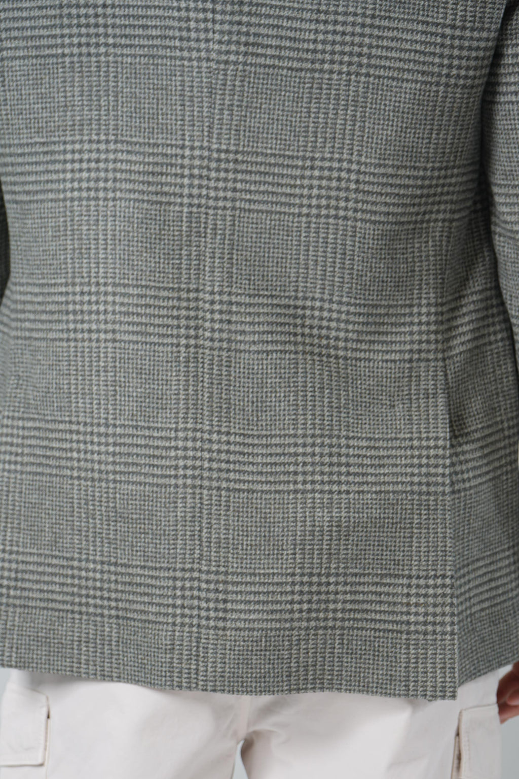 Brunello Cucinelli Prince of Wales Flannel Blazer Military