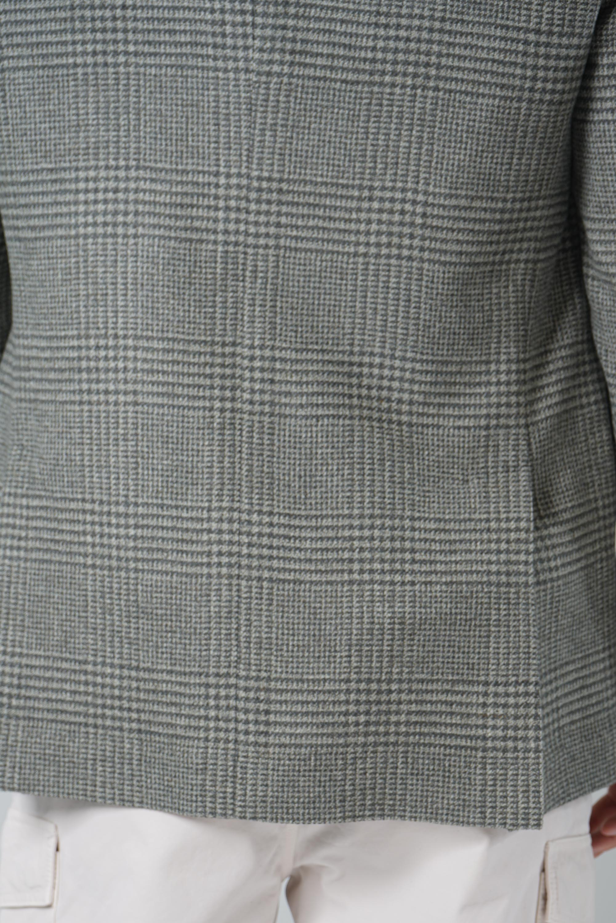 Brunello Cucinelli Prince of Wales Flannel Blazer Military