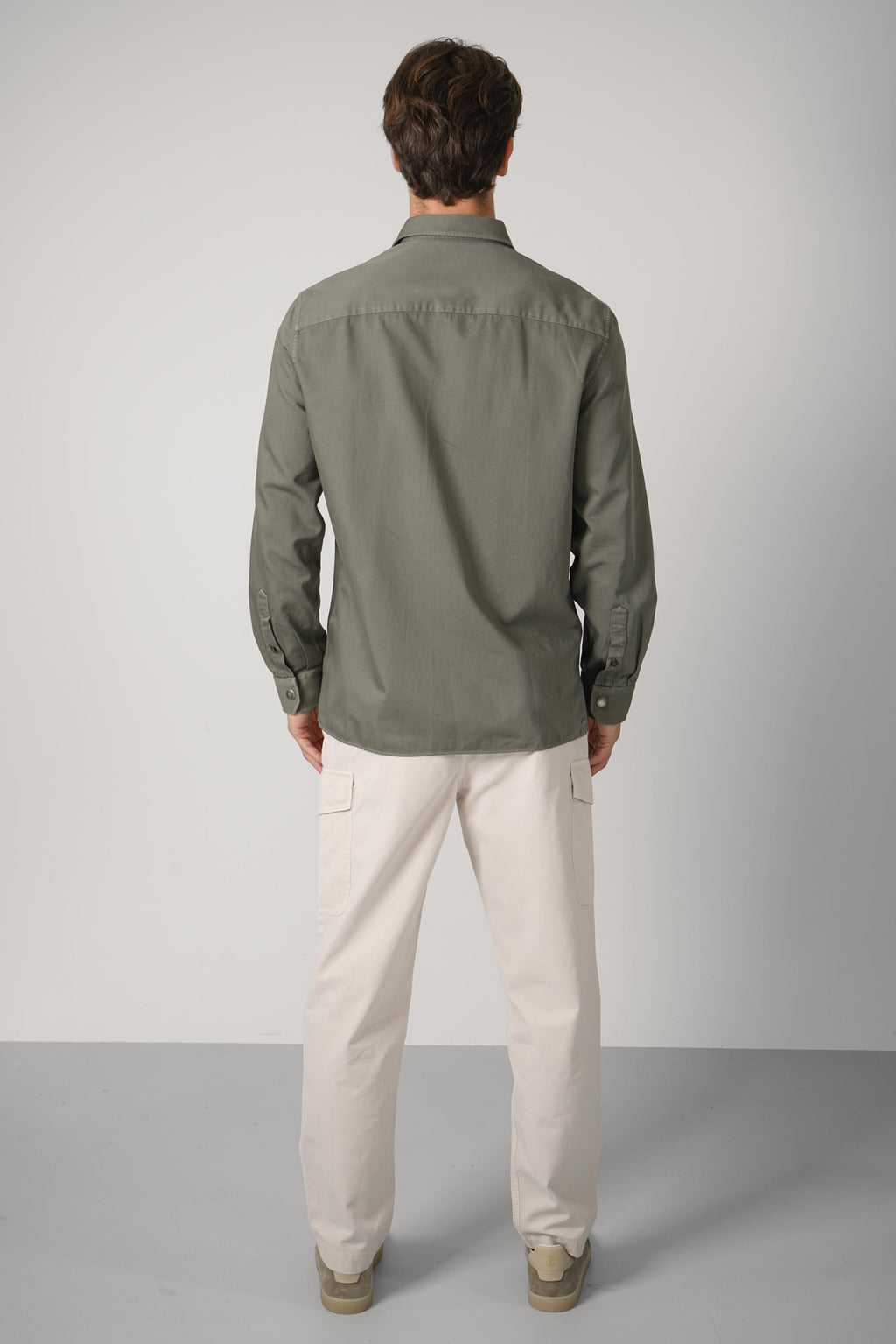 Brunello Cucinelli Cotton Garbadine Overshirt Green