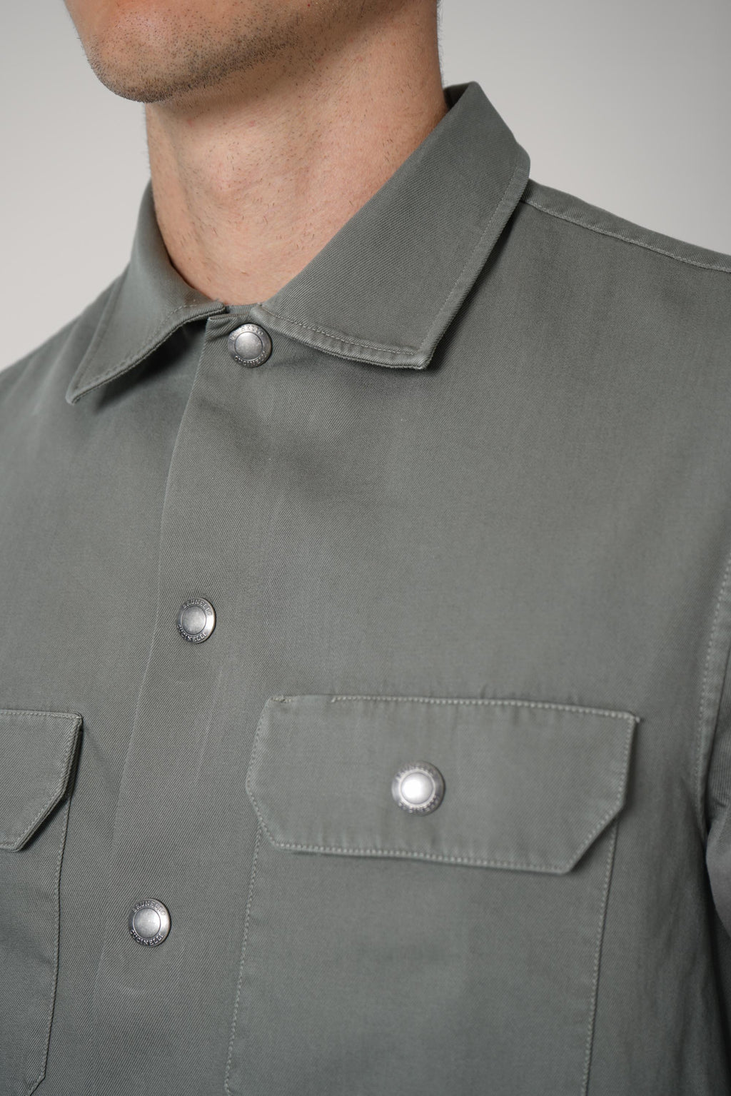 Brunello Cucinelli Cotton Garbadine Overshirt Green