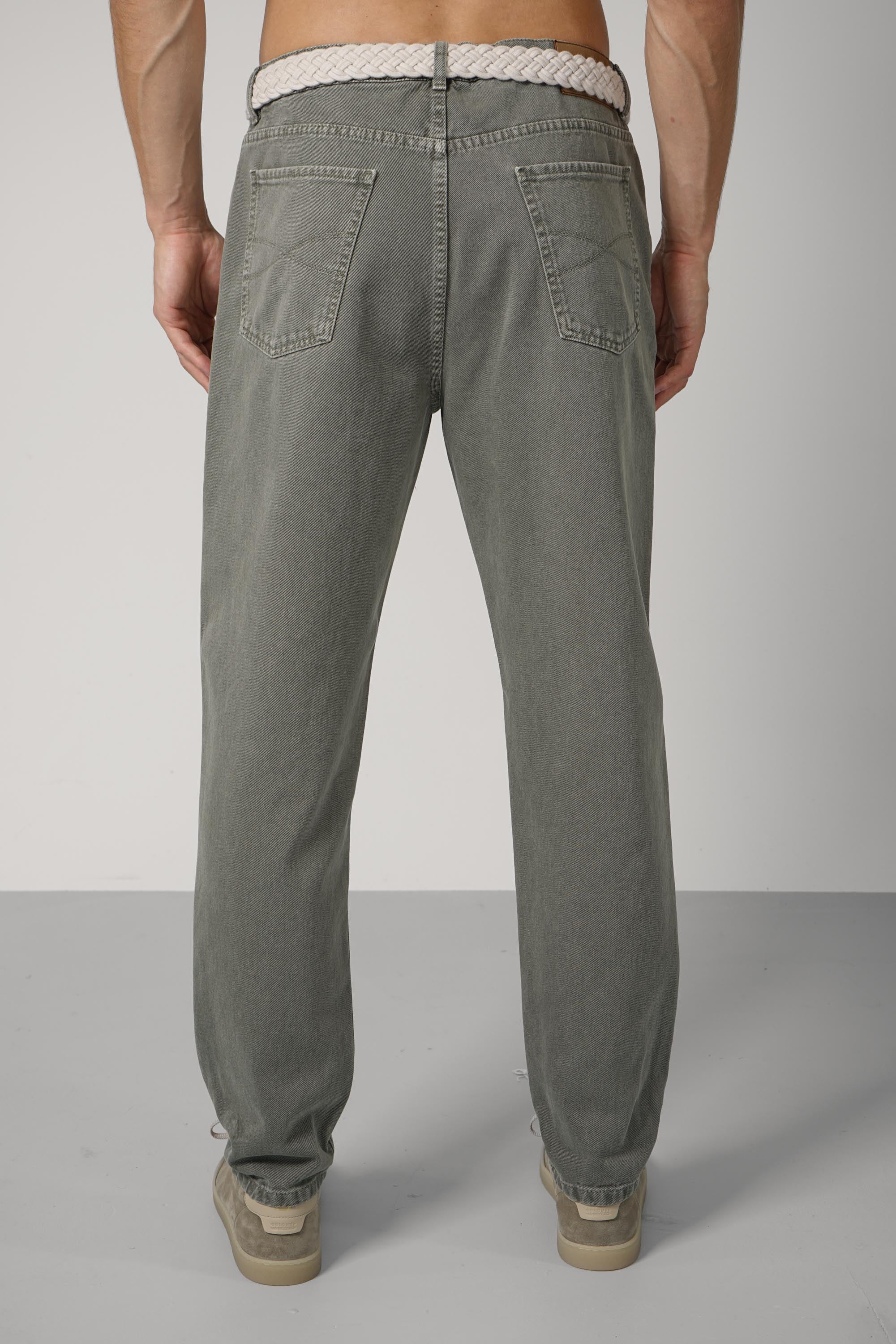 Brunello Cucinelli Iconic Fit Five-pocket Trousers Green