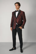 Etro Milano Peak Lapel Jacket – Burgundy