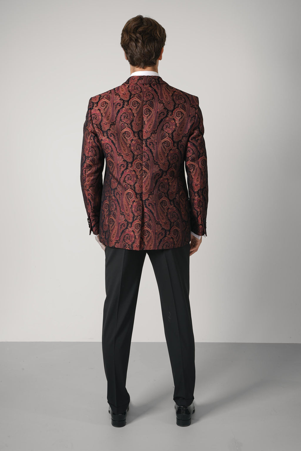 Etro Milano Peak Lapel Jacket – Burgundy