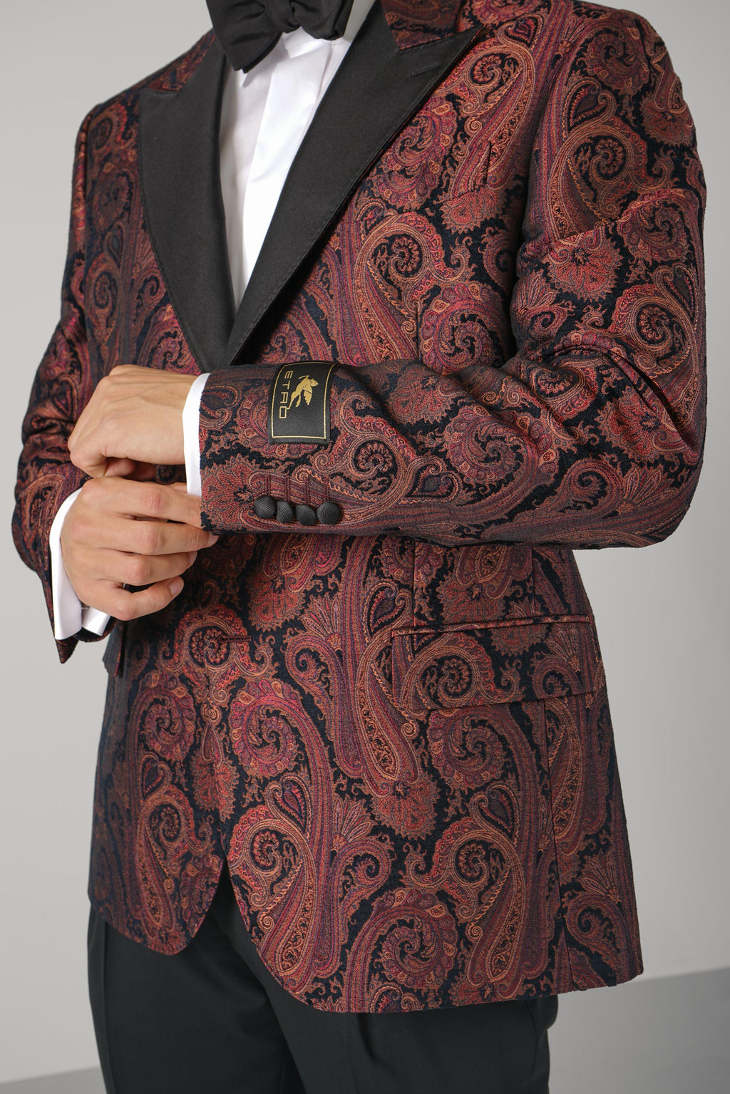 Etro Milano Peak Lapel Jacket – Burgundy