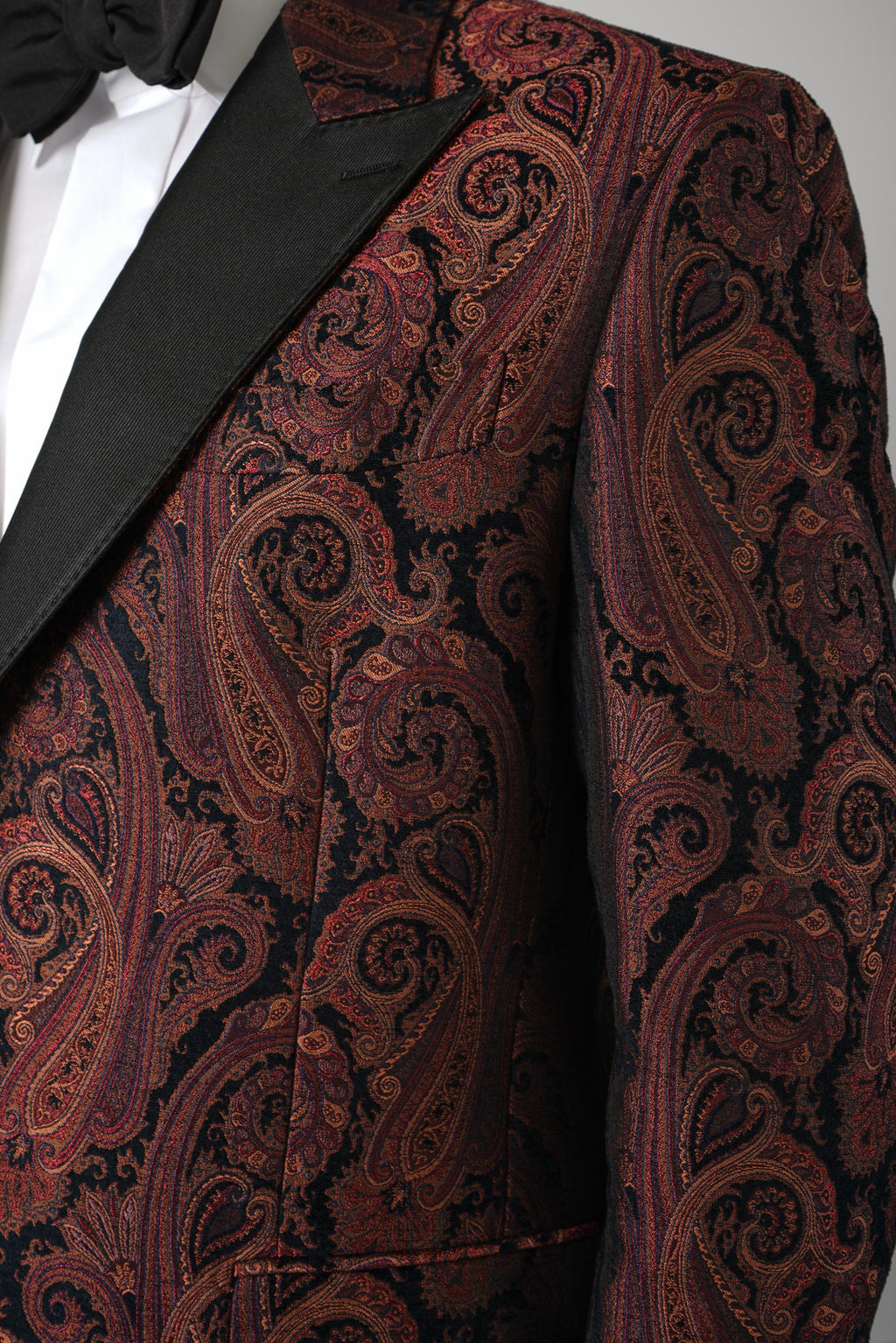 Etro Milano Peak Lapel Jacket – Burgundy