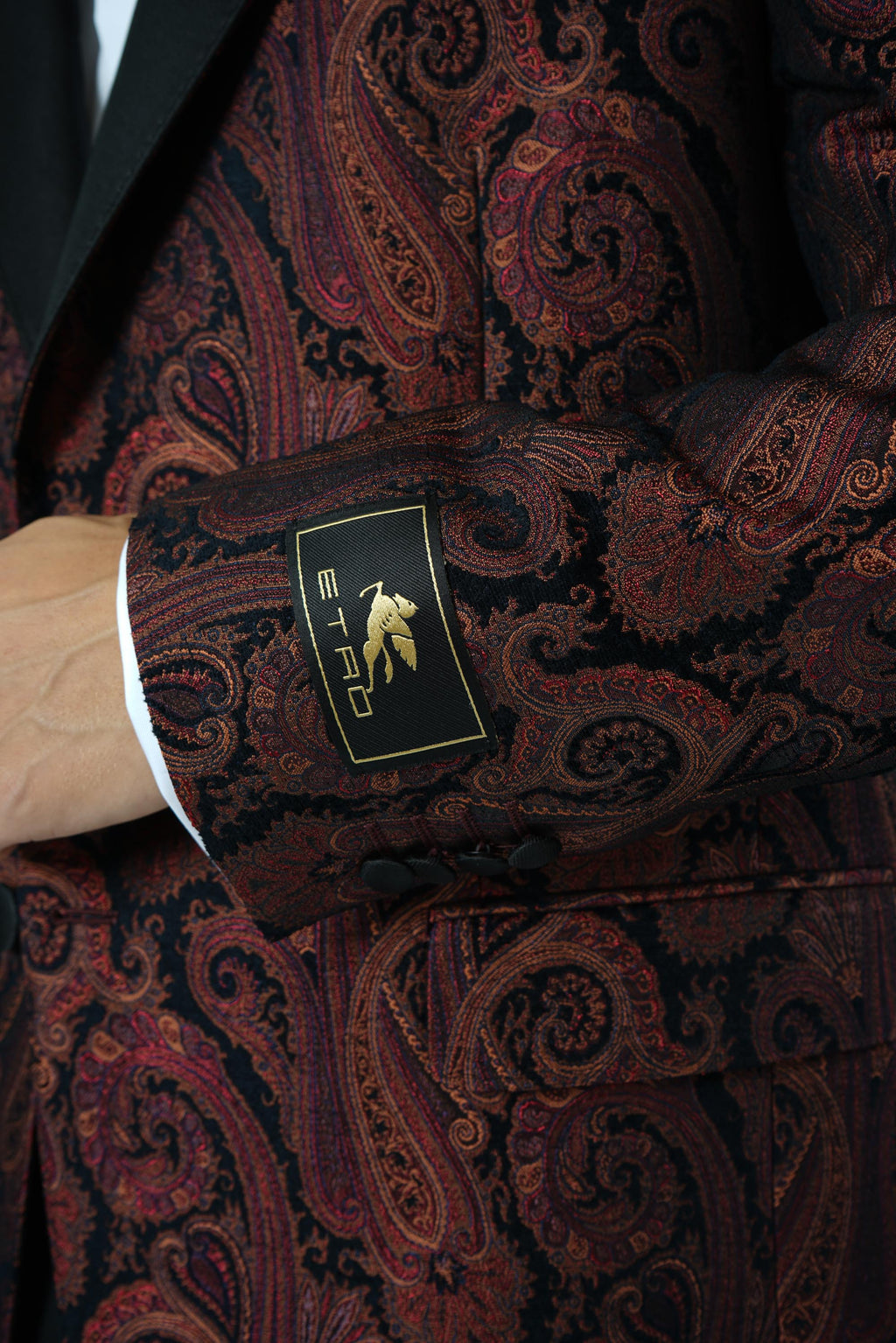 Etro Milano Peak Lapel Jacket – Burgundy