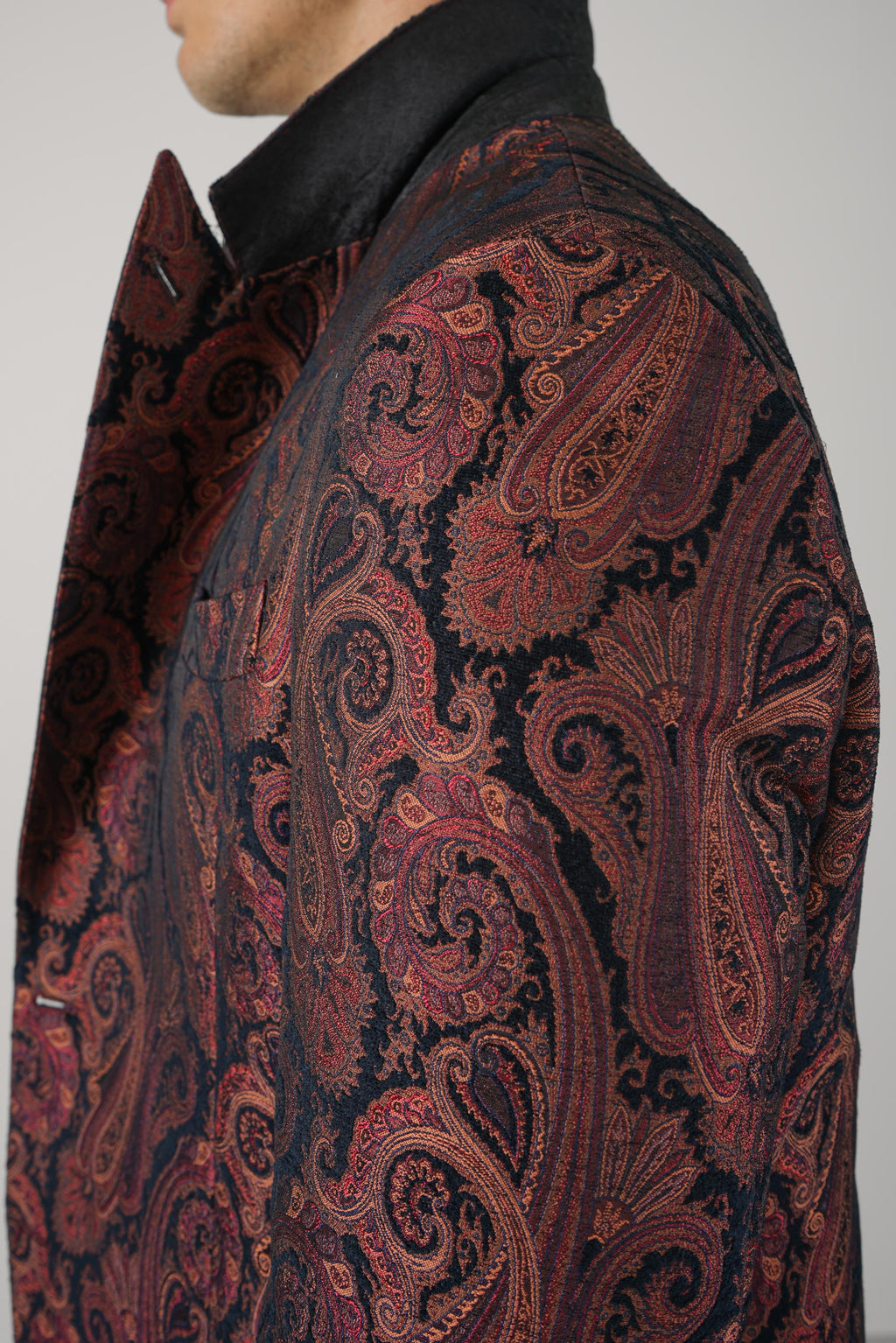 Etro Milano Peak Lapel Jacket – Burgundy