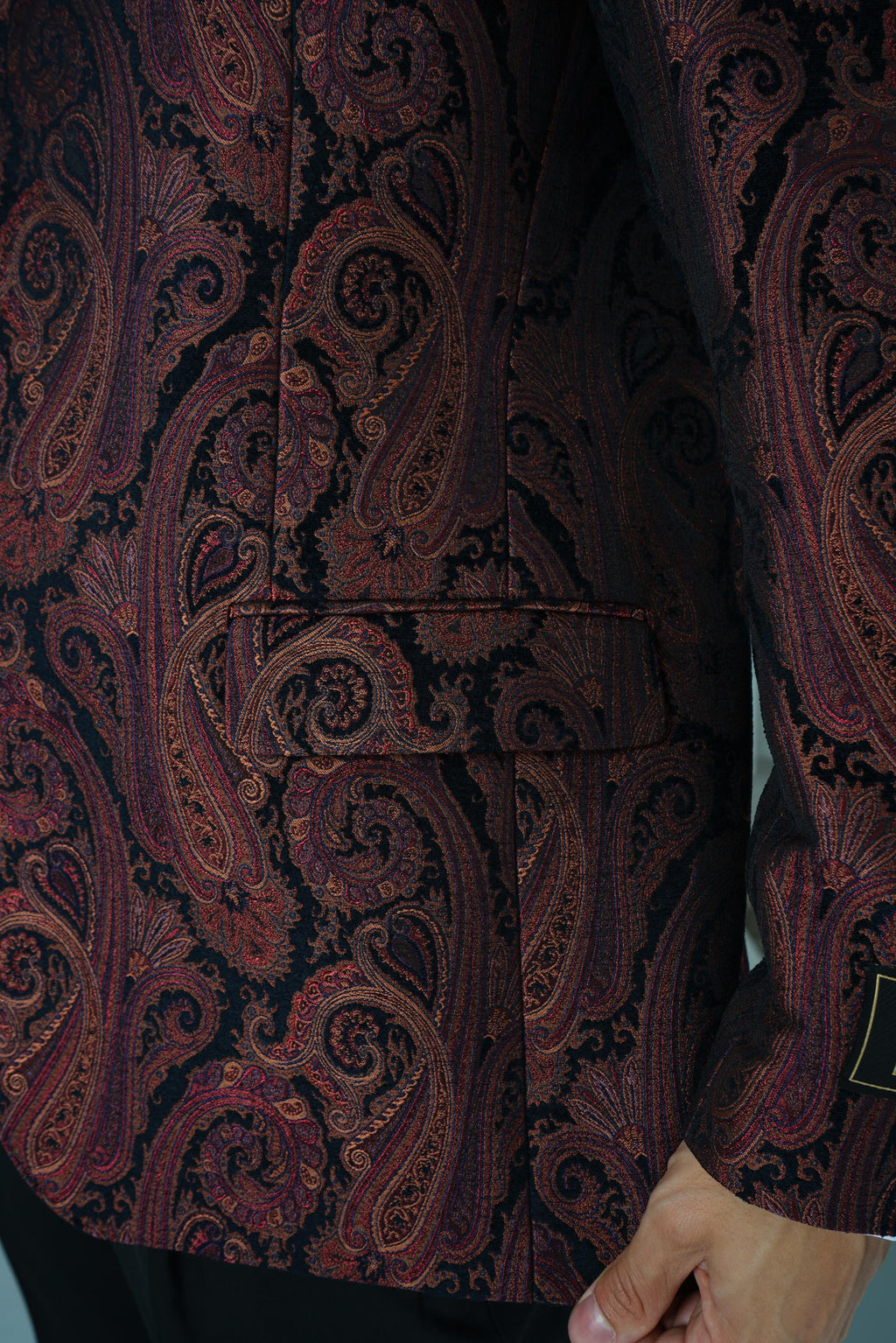 Etro Milano Peak Lapel Jacket – Burgundy
