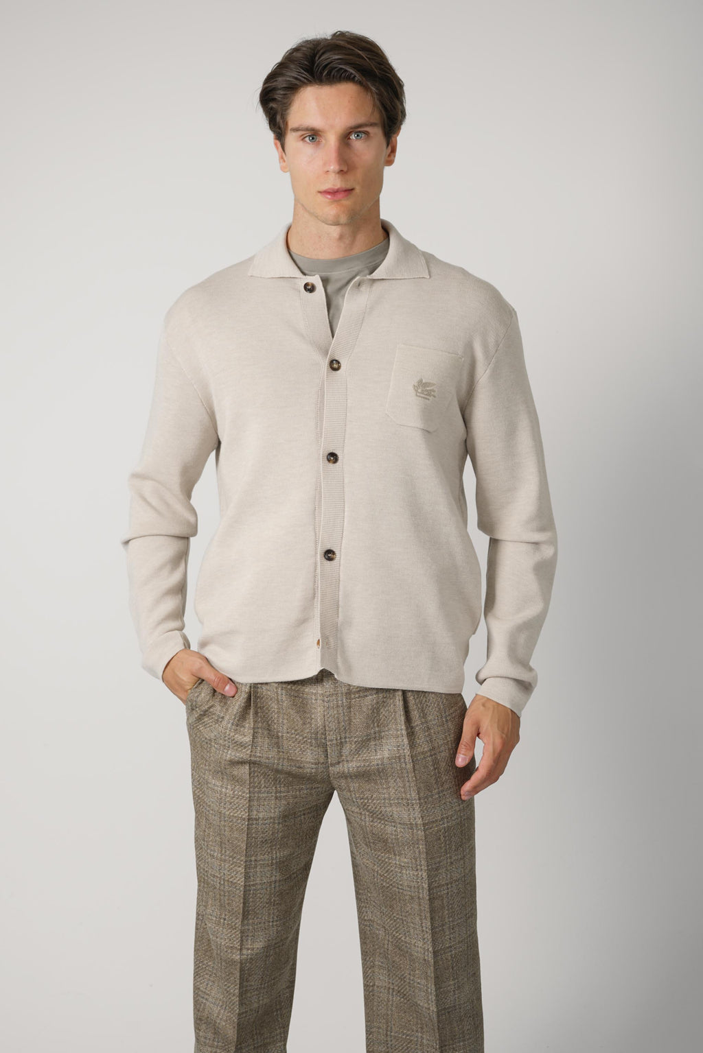 Etro Roma Knitted Cardigan – Cream