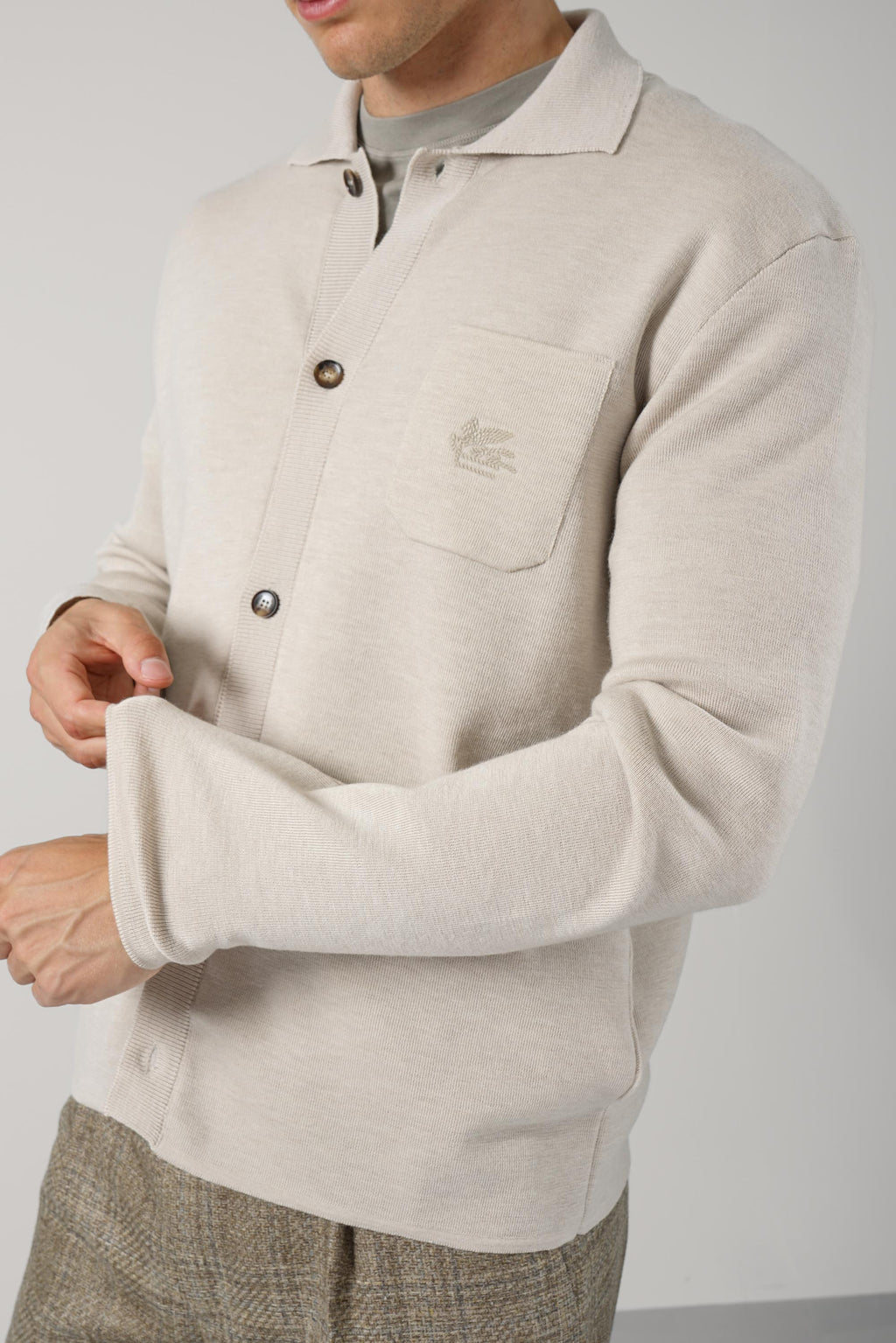 Etro Roma Knitted Cardigan – Cream