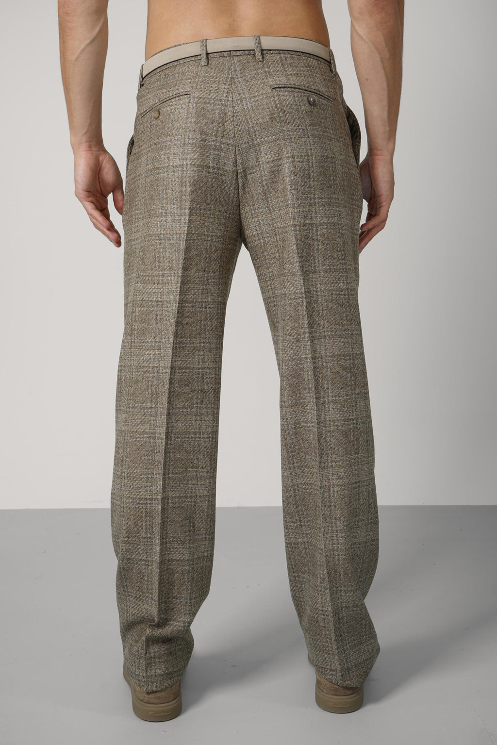 Etro Roma Single Pleat Trouser – Beige