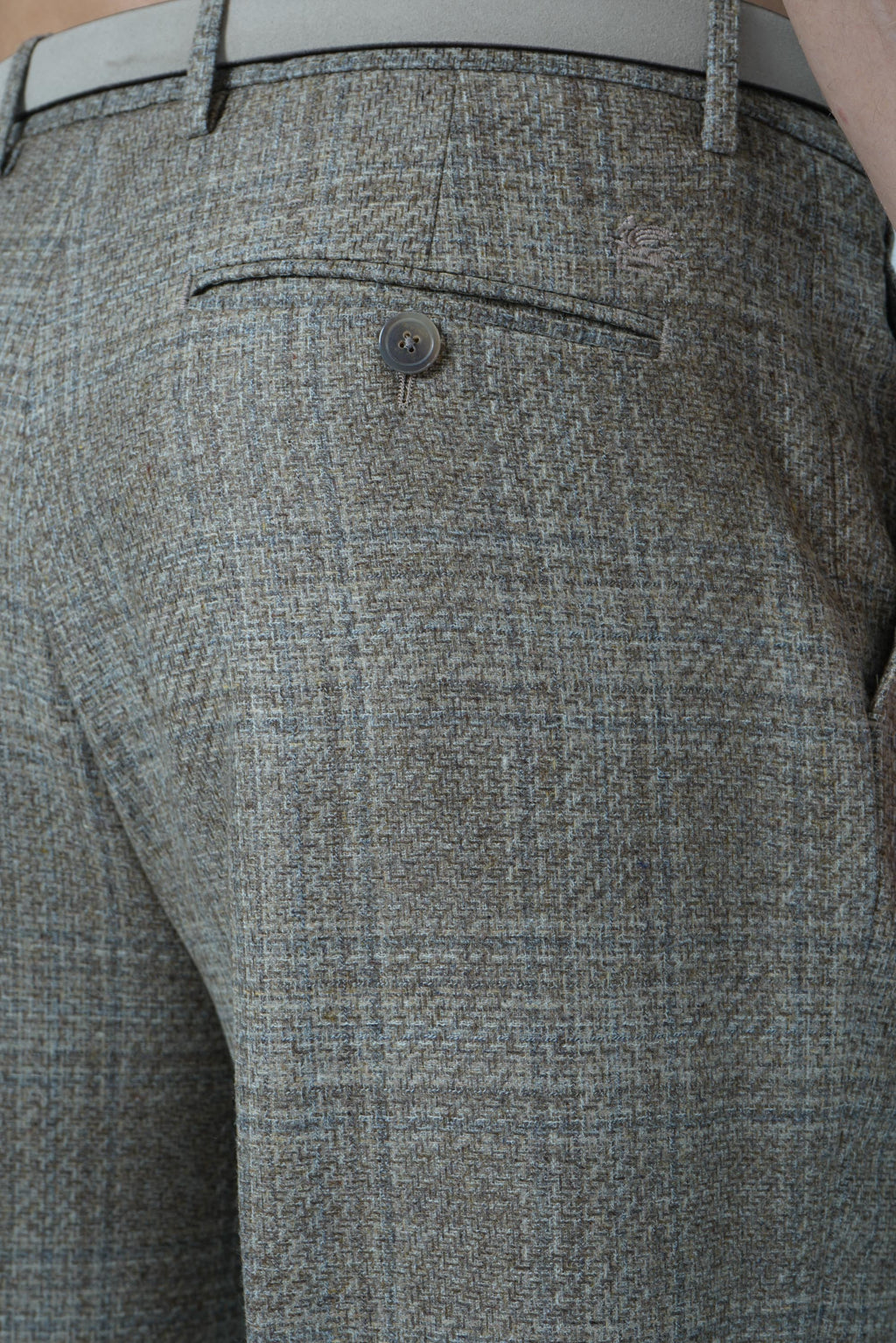 Etro Roma Single Pleat Trouser – Beige