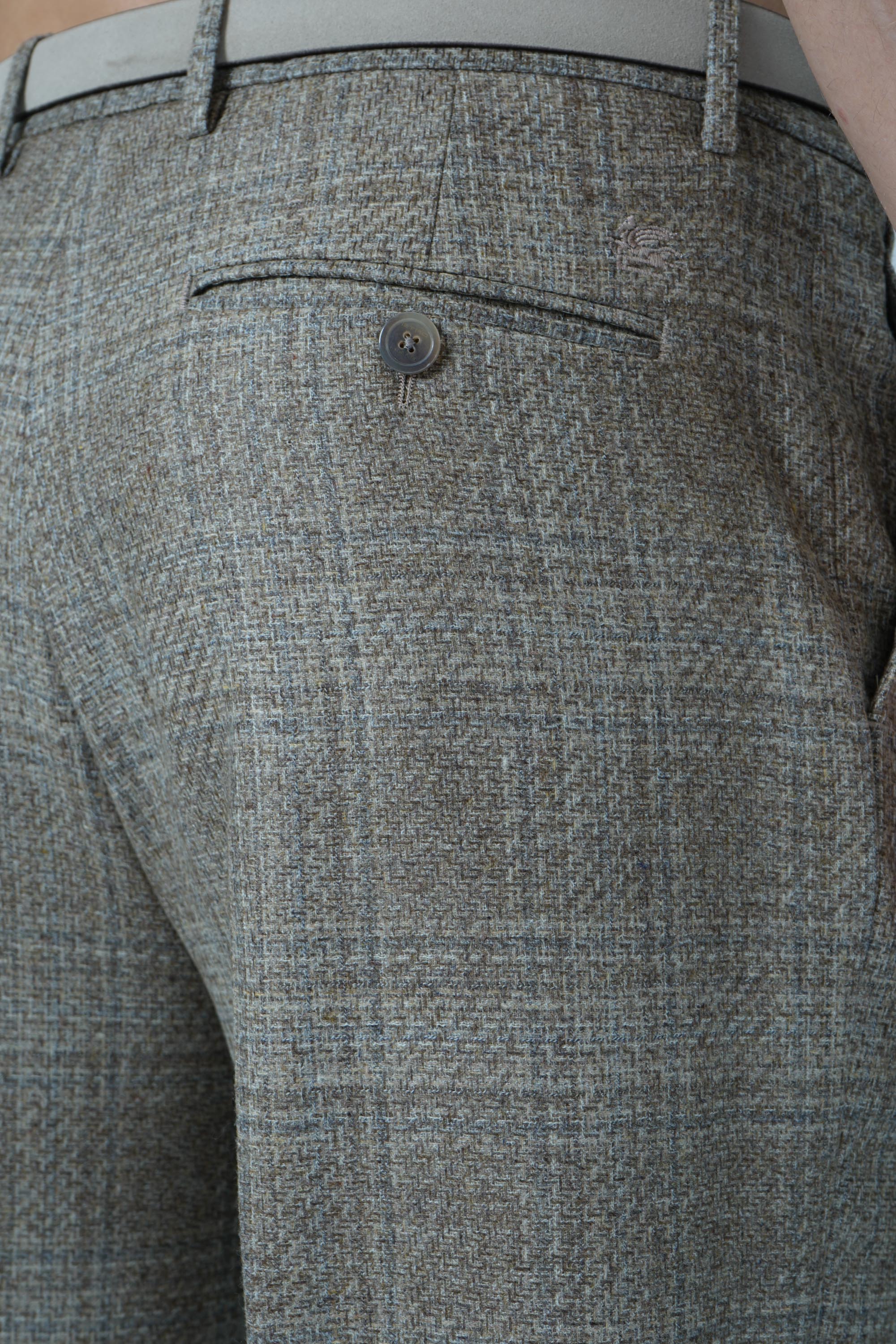 Etro Roma Single Pleat Trouser – Beige