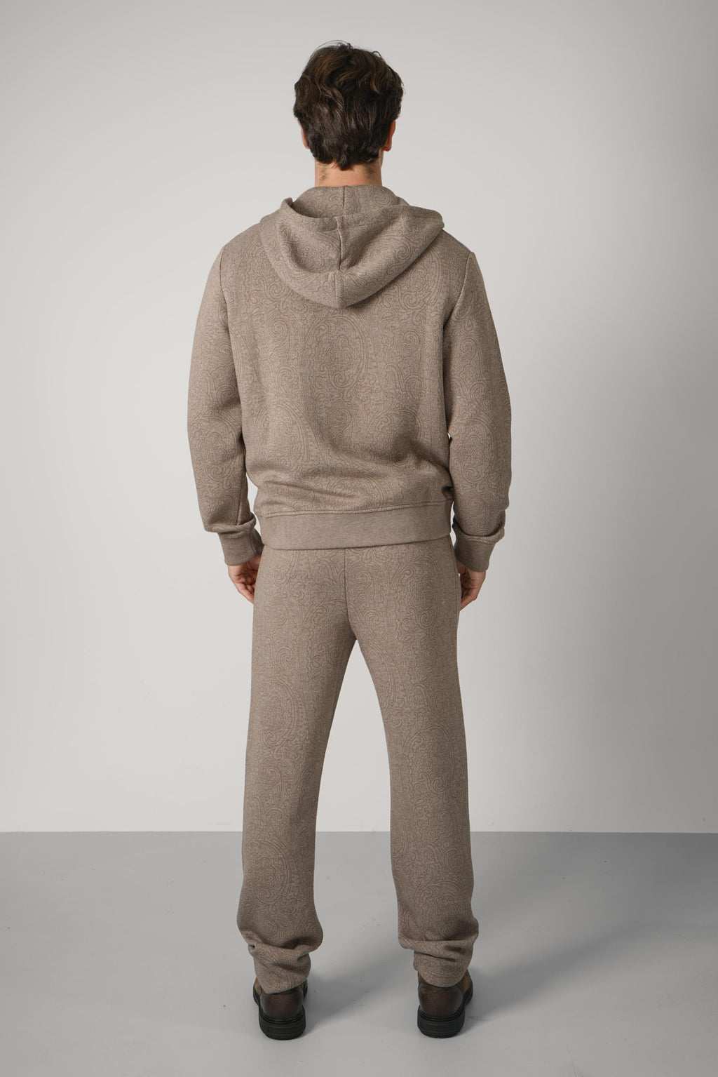 Etro Zipped Hoodie Welt PKT – Beige