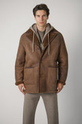 Etro Mid Length Shearling Coat – Brown