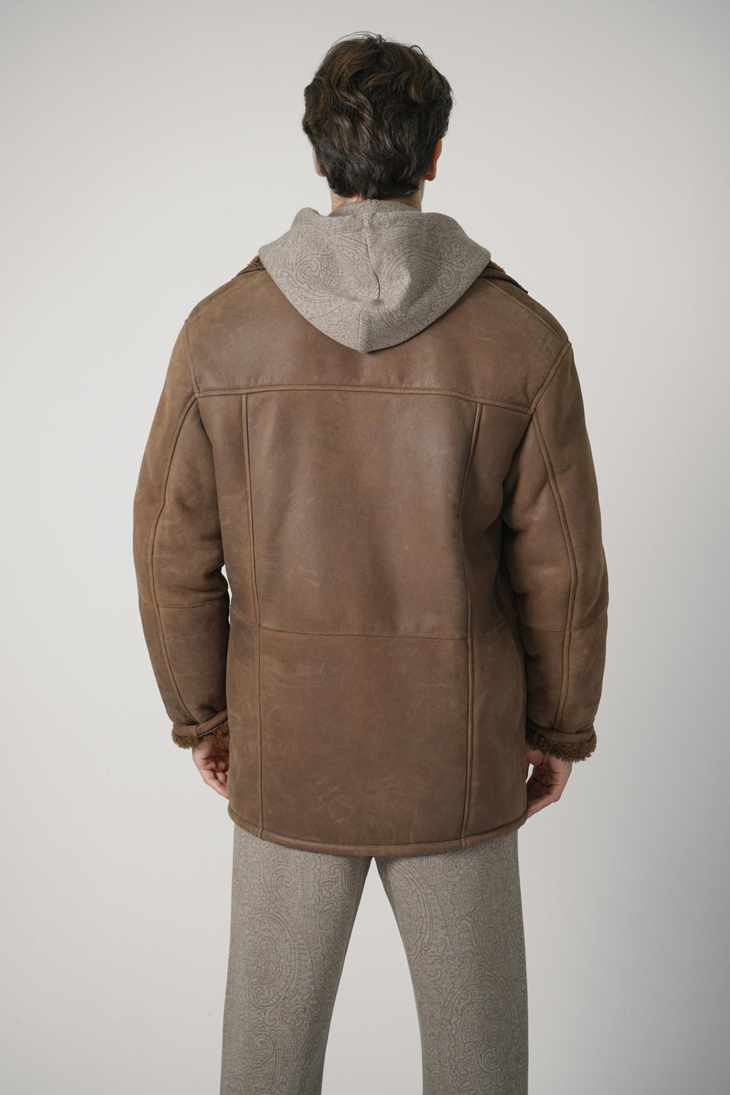 Etro Mid Length Shearling Coat – Brown