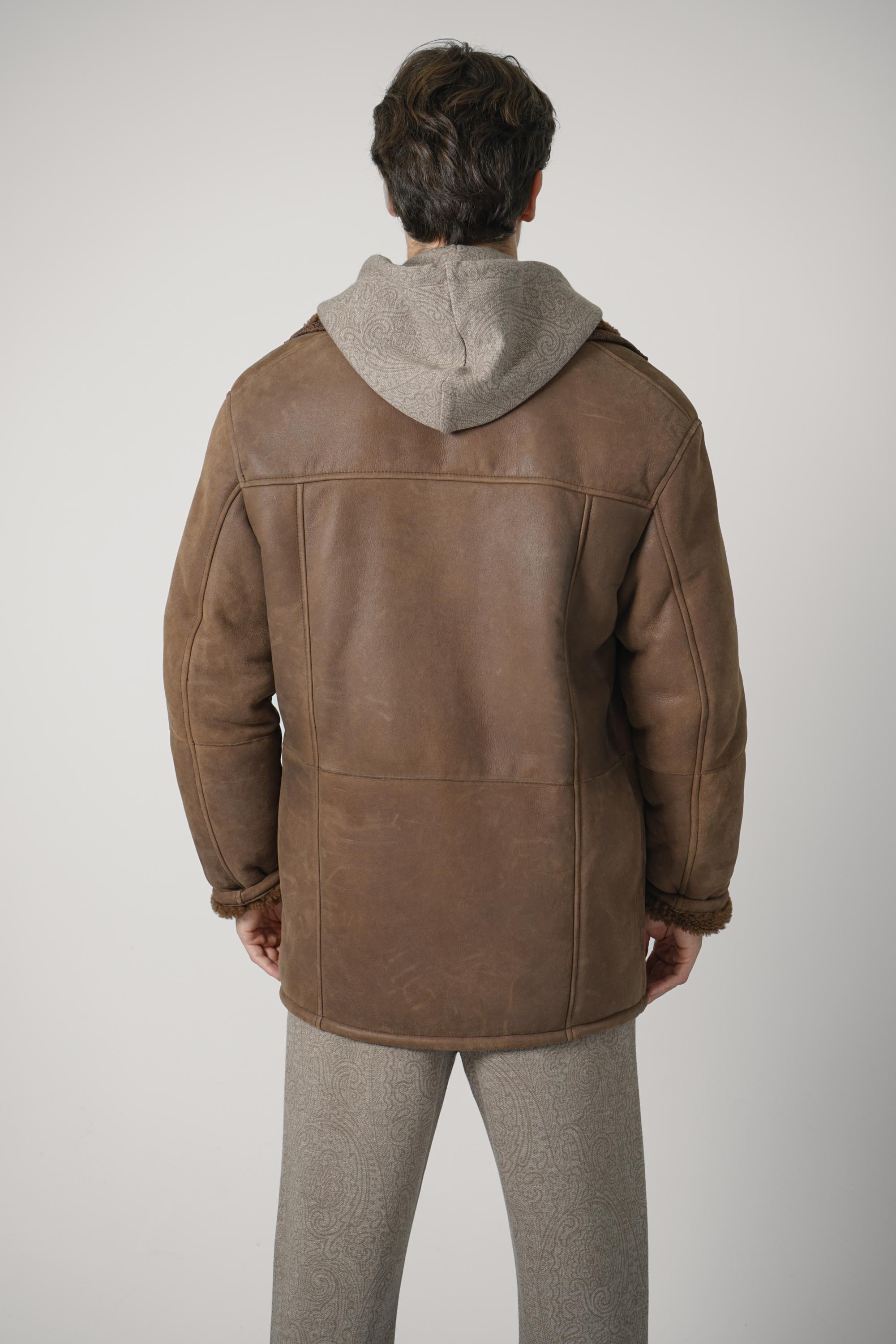 Etro Mid Length Shearling Coat – Brown