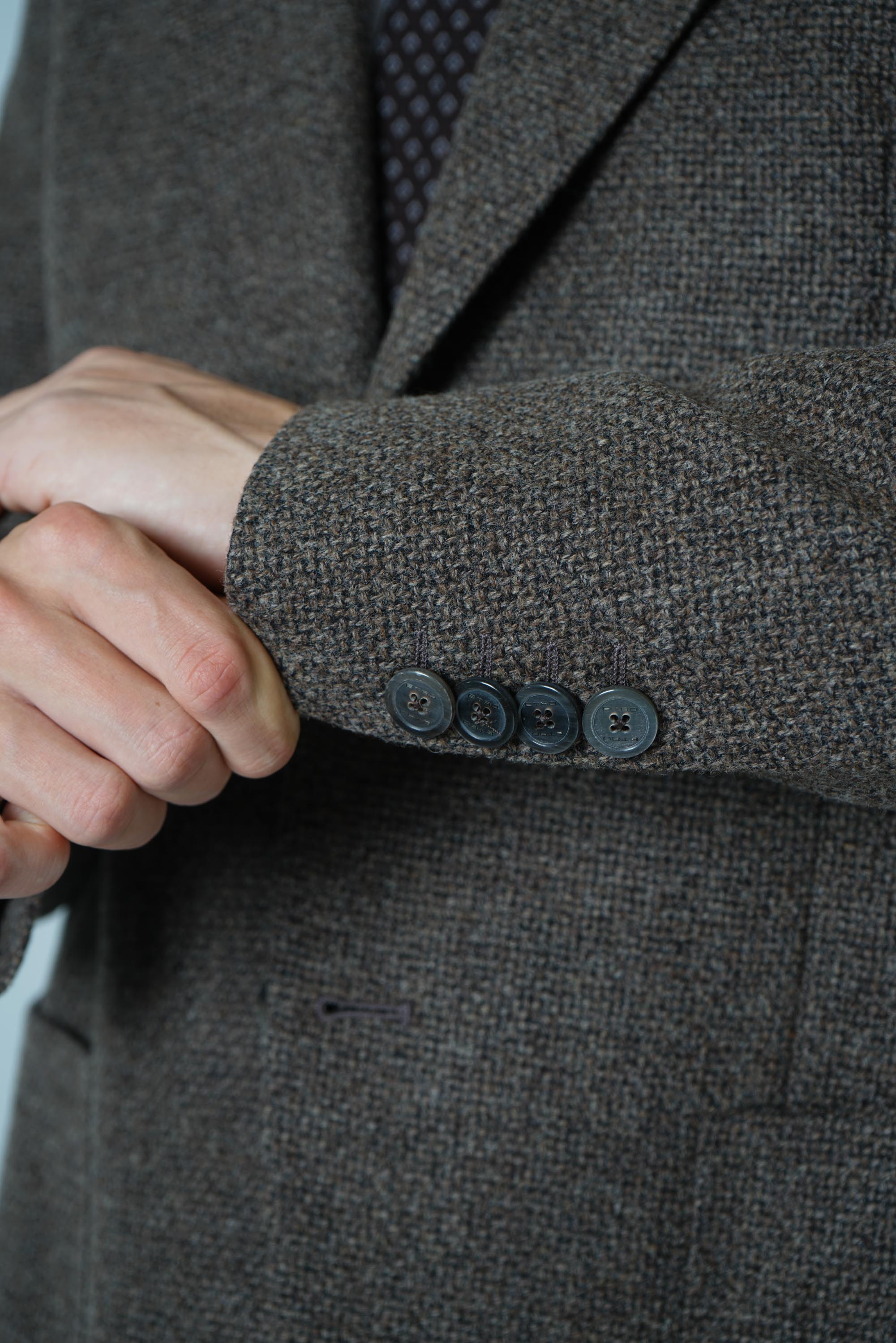 Etro Roma Peak Lapel Sport Jacket – Brown
