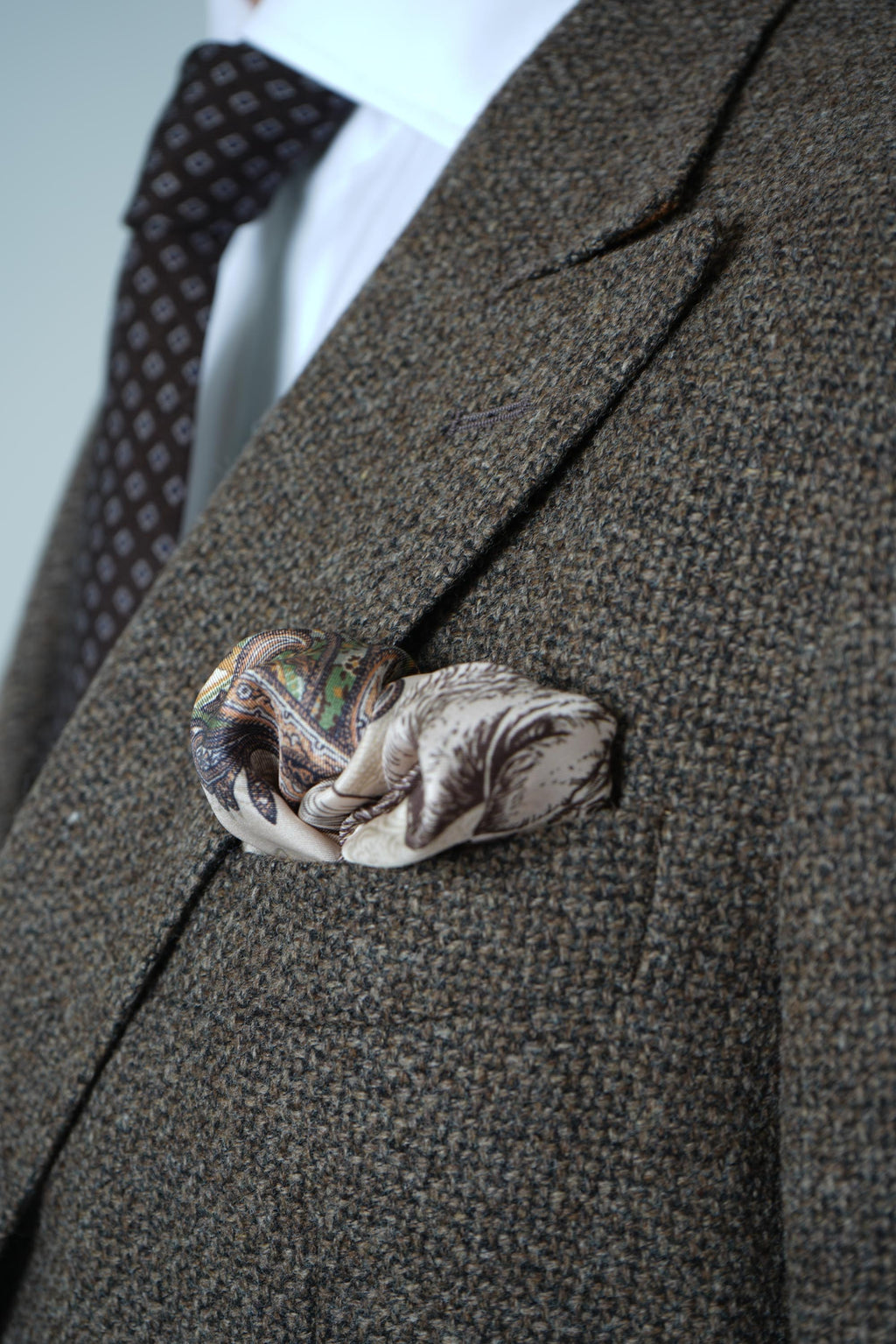 Etro Roma Peak Lapel Sport Jacket – Brown