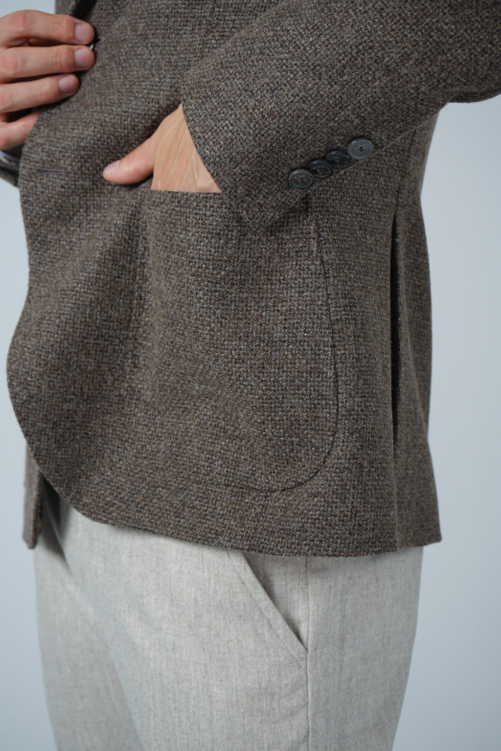 Etro Roma Peak Lapel Sport Jacket – Brown