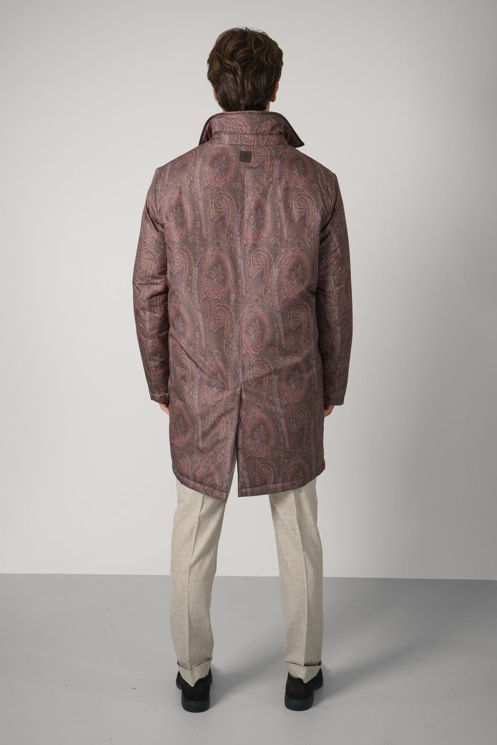Light Padded Raincoat – Burgundy