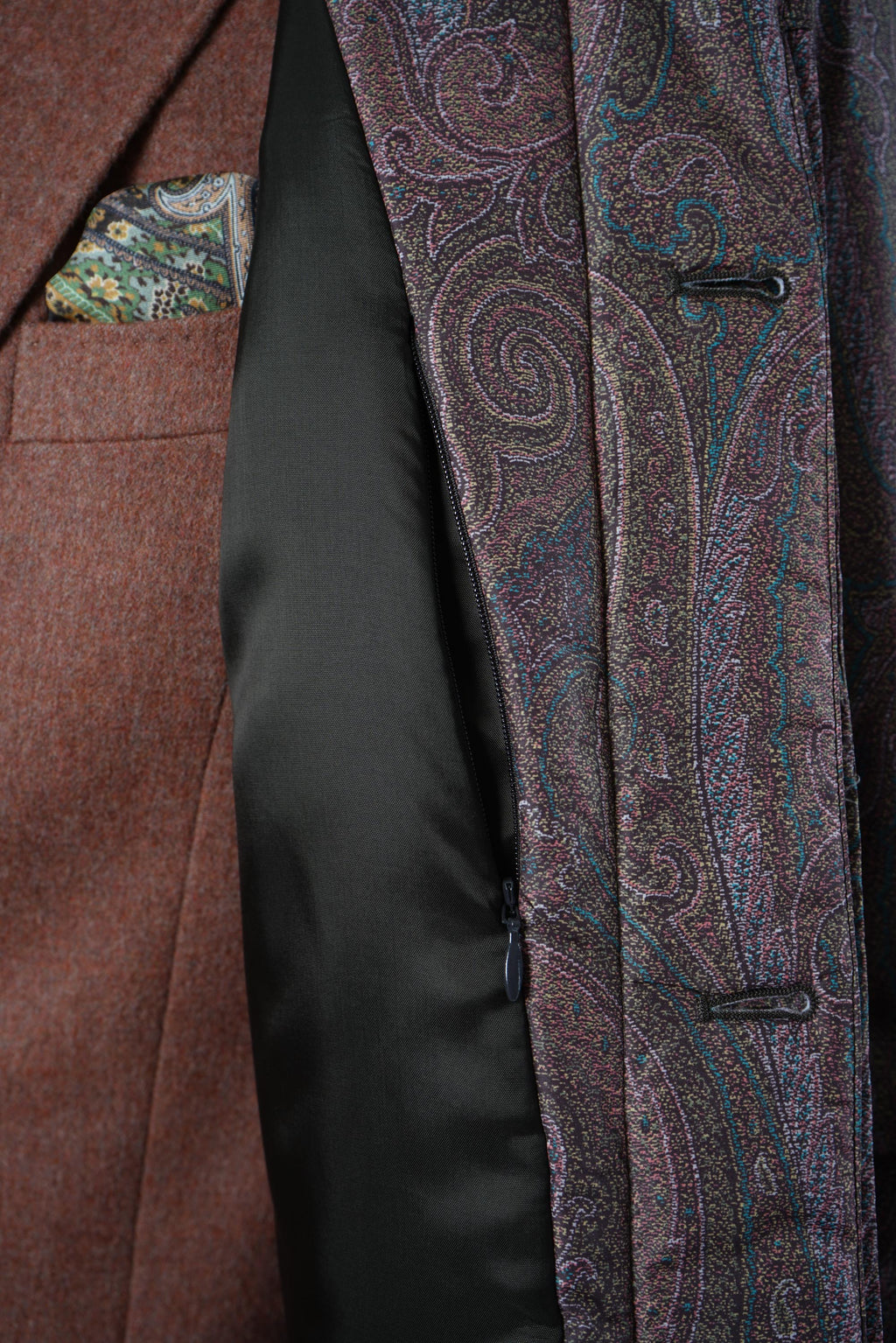 Light Padded Raincoat – Burgundy