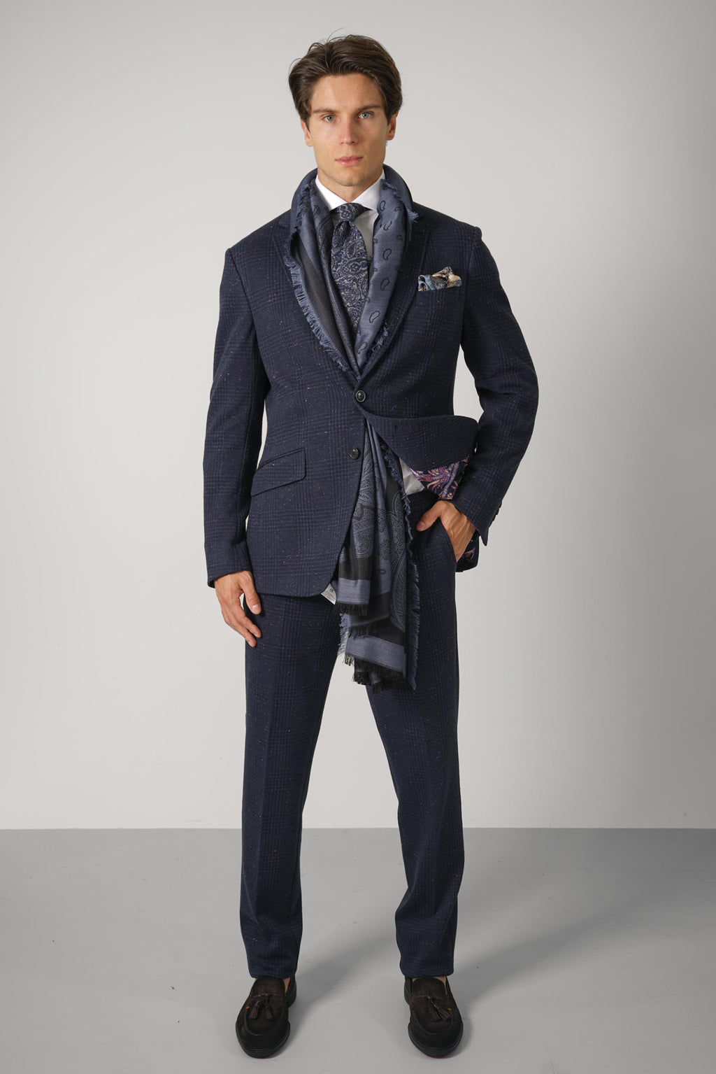 Etro Roma Jersey Jacket – Navy