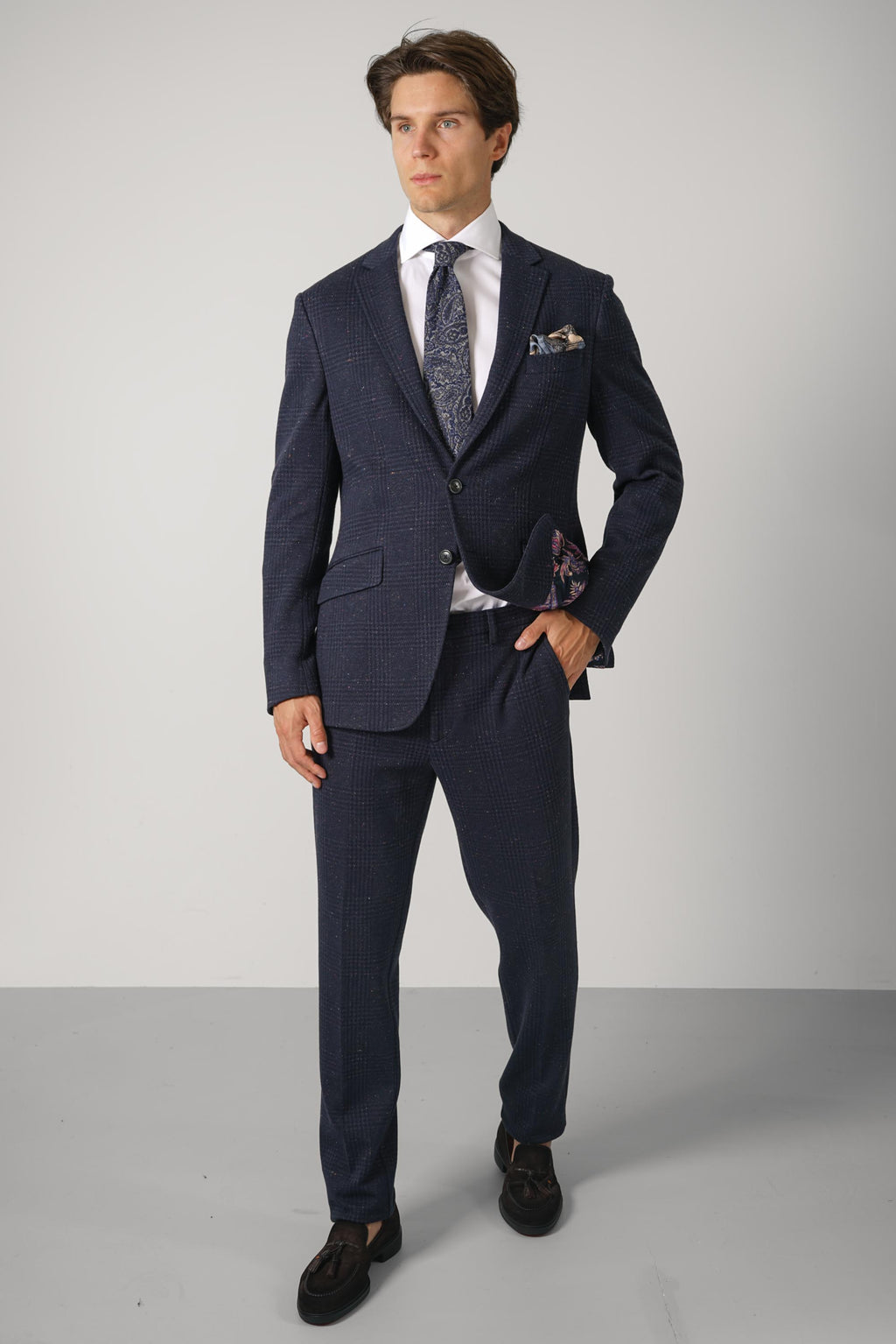 Etro Roma Jersey Jacket – Navy