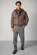 Etro Hooded Padded Bomber – Burgundy