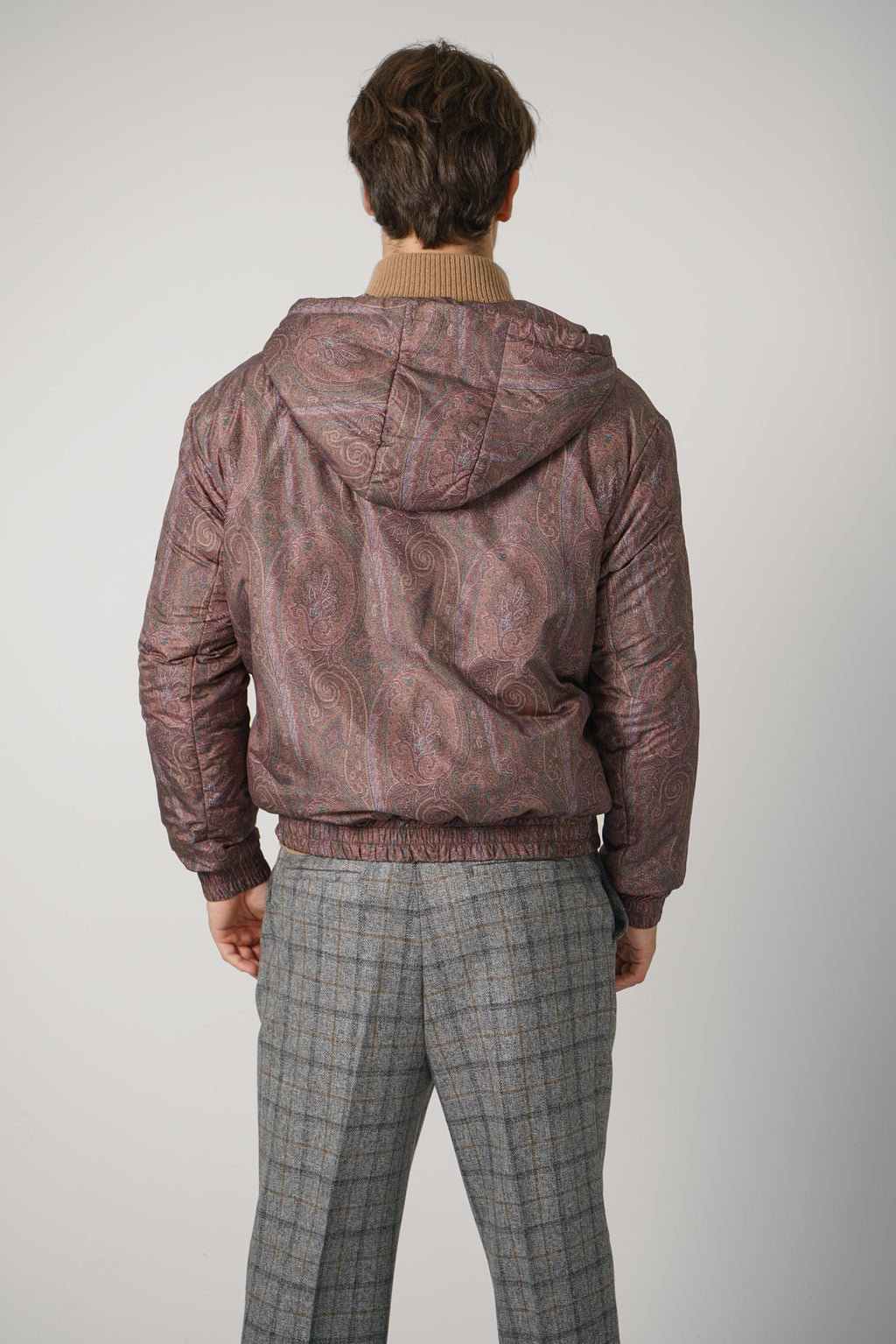 Etro Hooded Padded Bomber – Burgundy