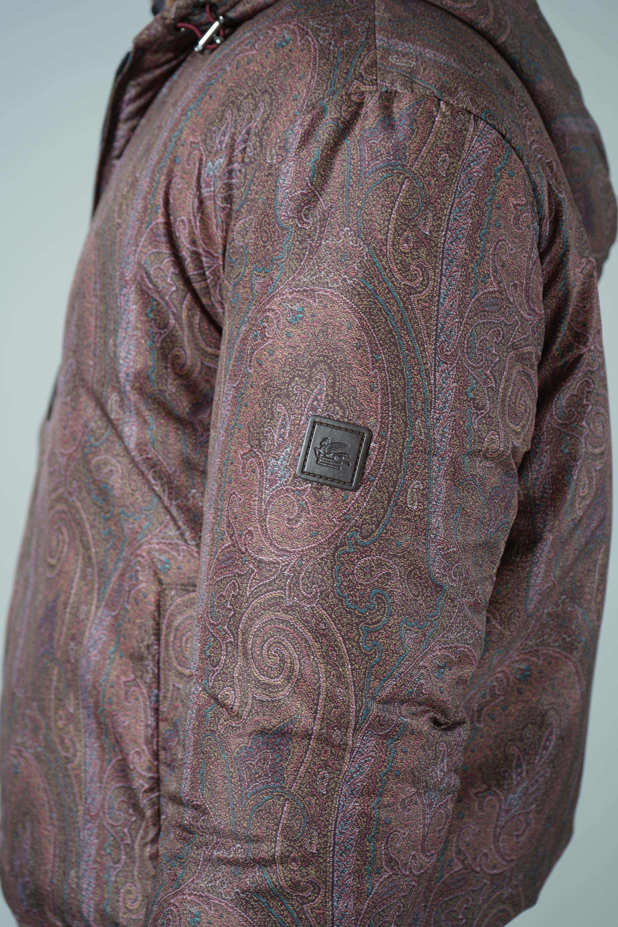 Etro Hooded Padded Bomber – Burgundy