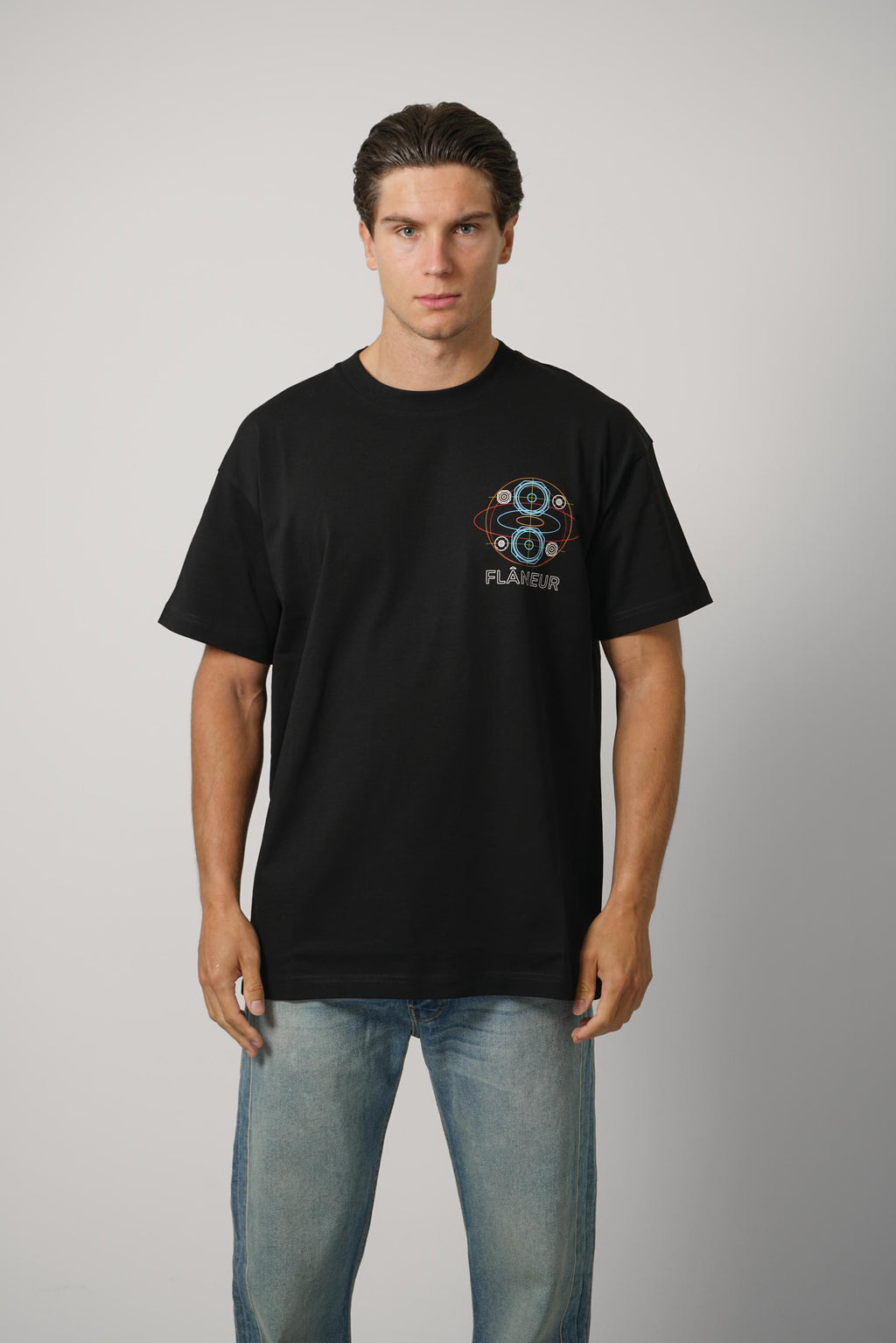 Speaker T-Shirt – Black/Multicolor