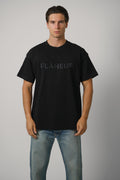Stitched Logo T-Shirt – Black