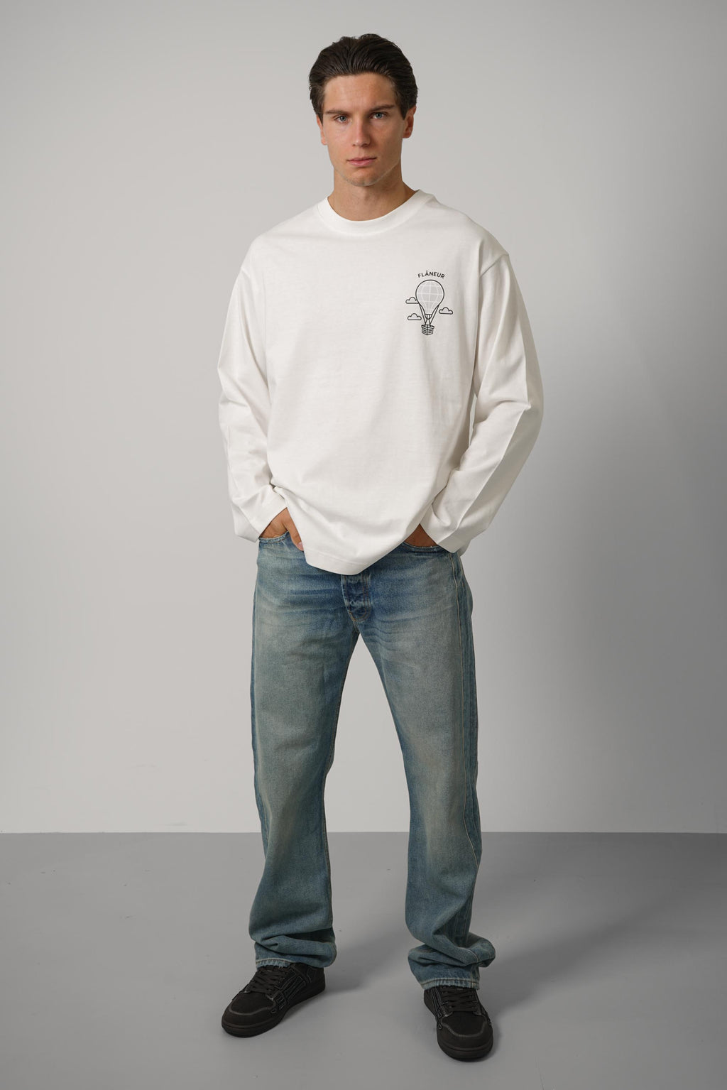 Balloon Long Sleeve – White