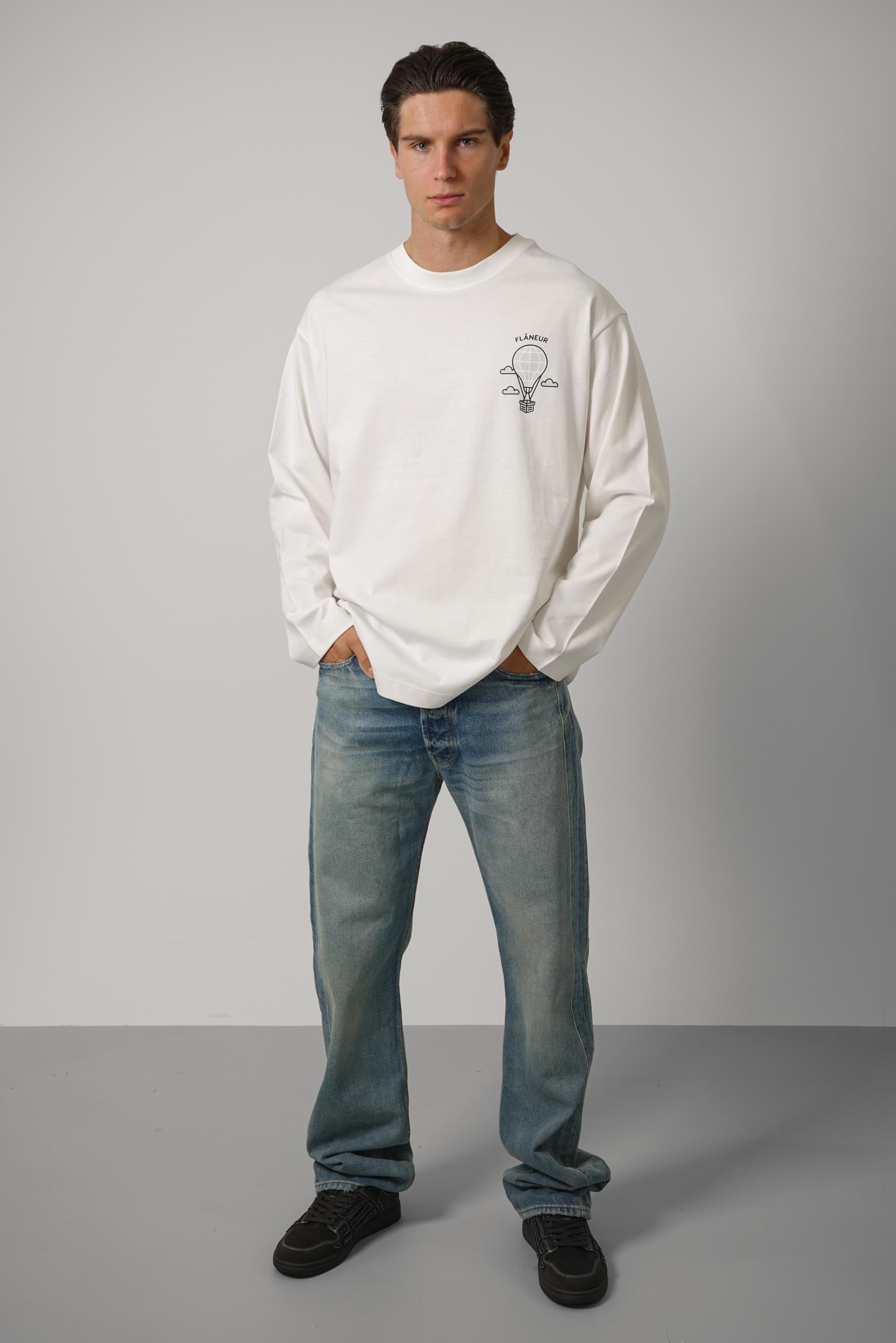 Balloon Long Sleeve – White