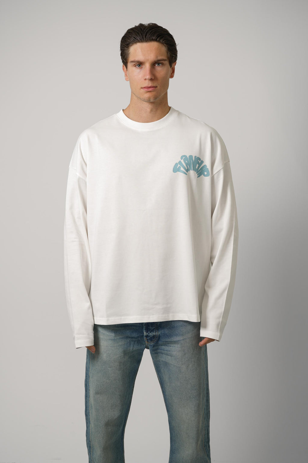 Flaneur Sounds Good Long Sleeve – White