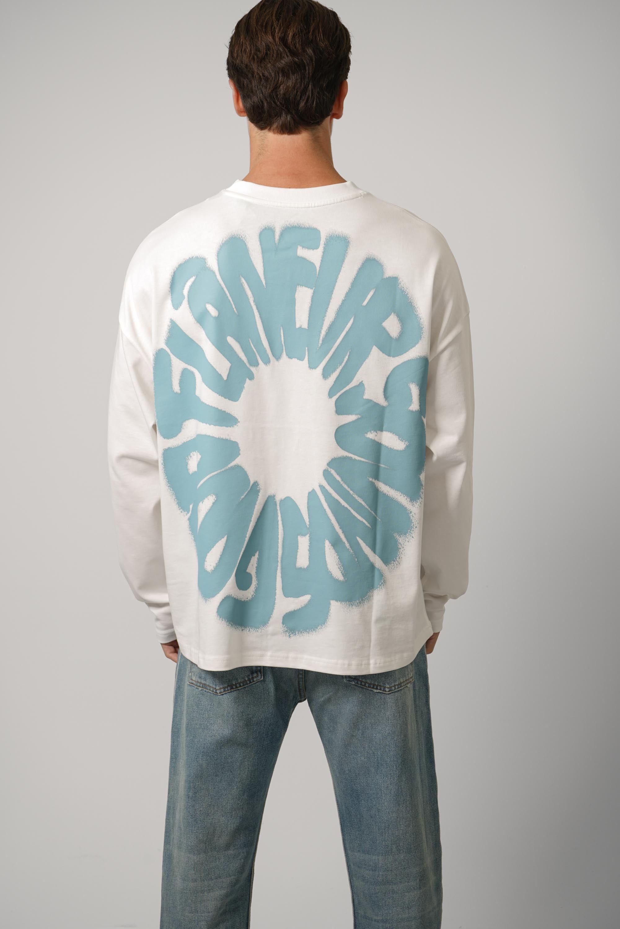 Flaneur Sounds Good Long Sleeve – White