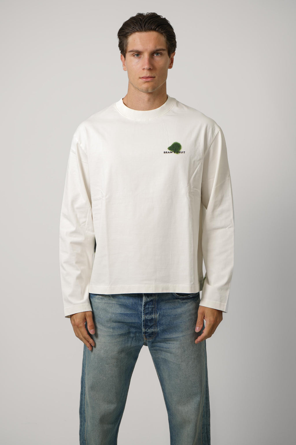 Grass Stain Longsleeve – White