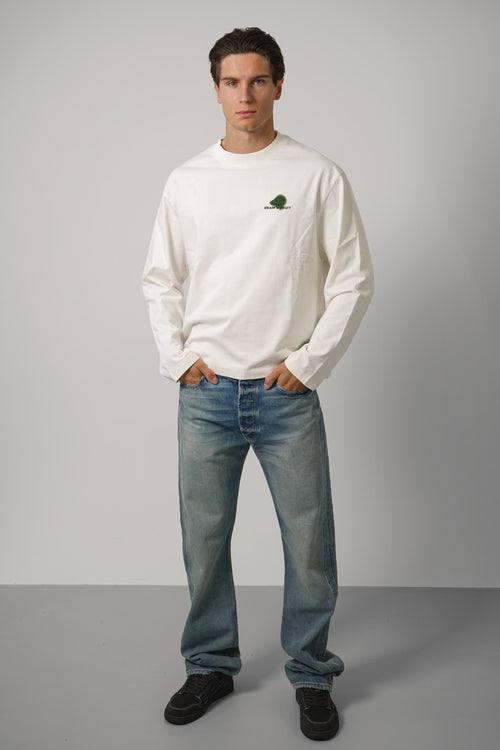 Grass Stain Longsleeve – White