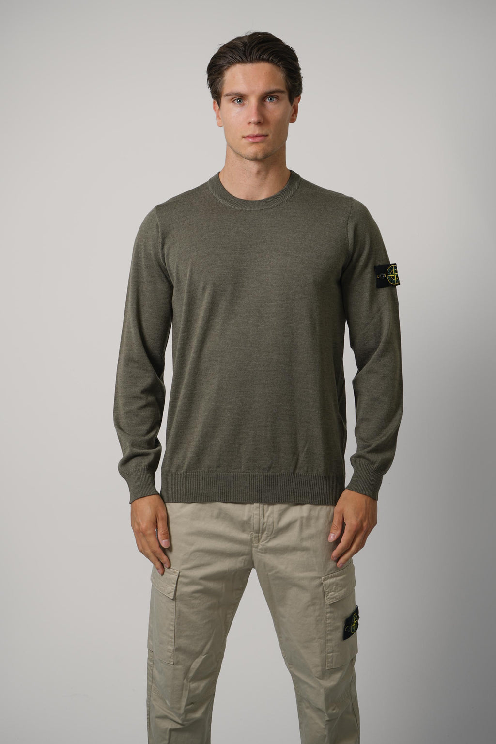 Crewneck – Military Green Melange (5100071)