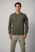 Crewneck – Military Green Melange (5100071)