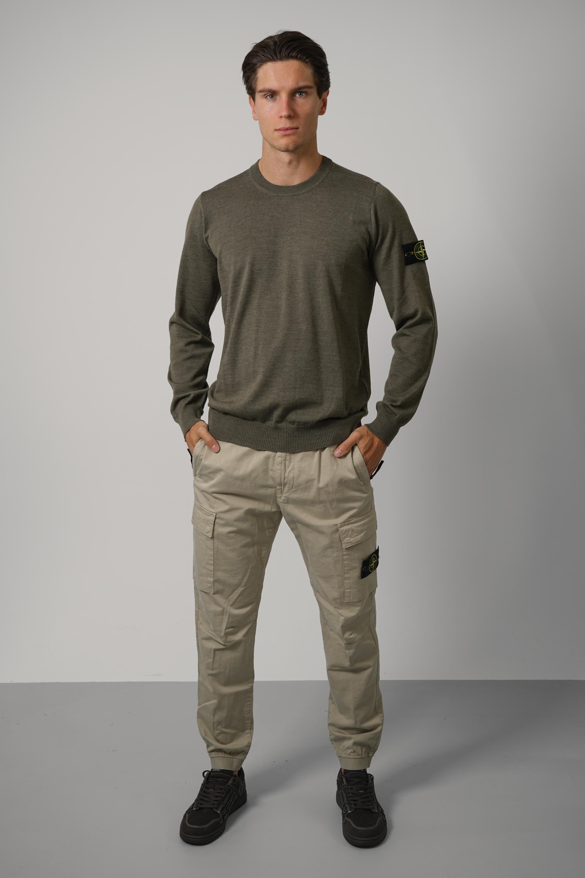 Crewneck – Military Green Melange (5100071)