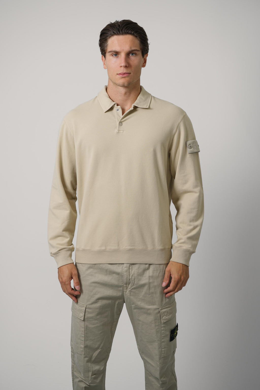 Longsleeve Polo – Beige (6100026)