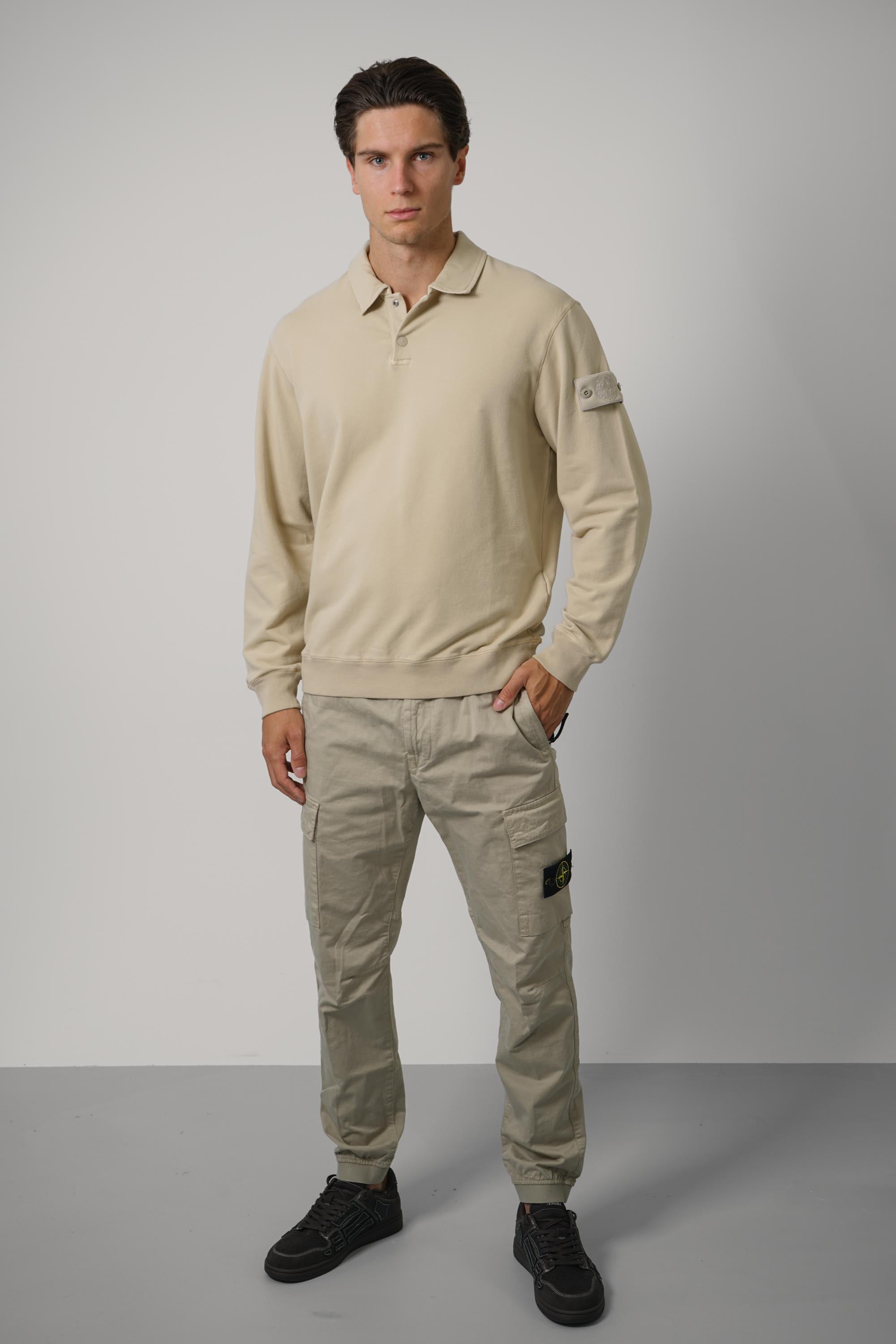 Longsleeve Polo – Beige (6100026)