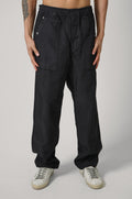 3100002 Stone Island Loose Fit Fatigue Trousers With Archive-Inspired Patch Navy Blue