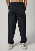 3100016 Stone Island Ghost Linen Regular Fatique Trousers Slate Blue