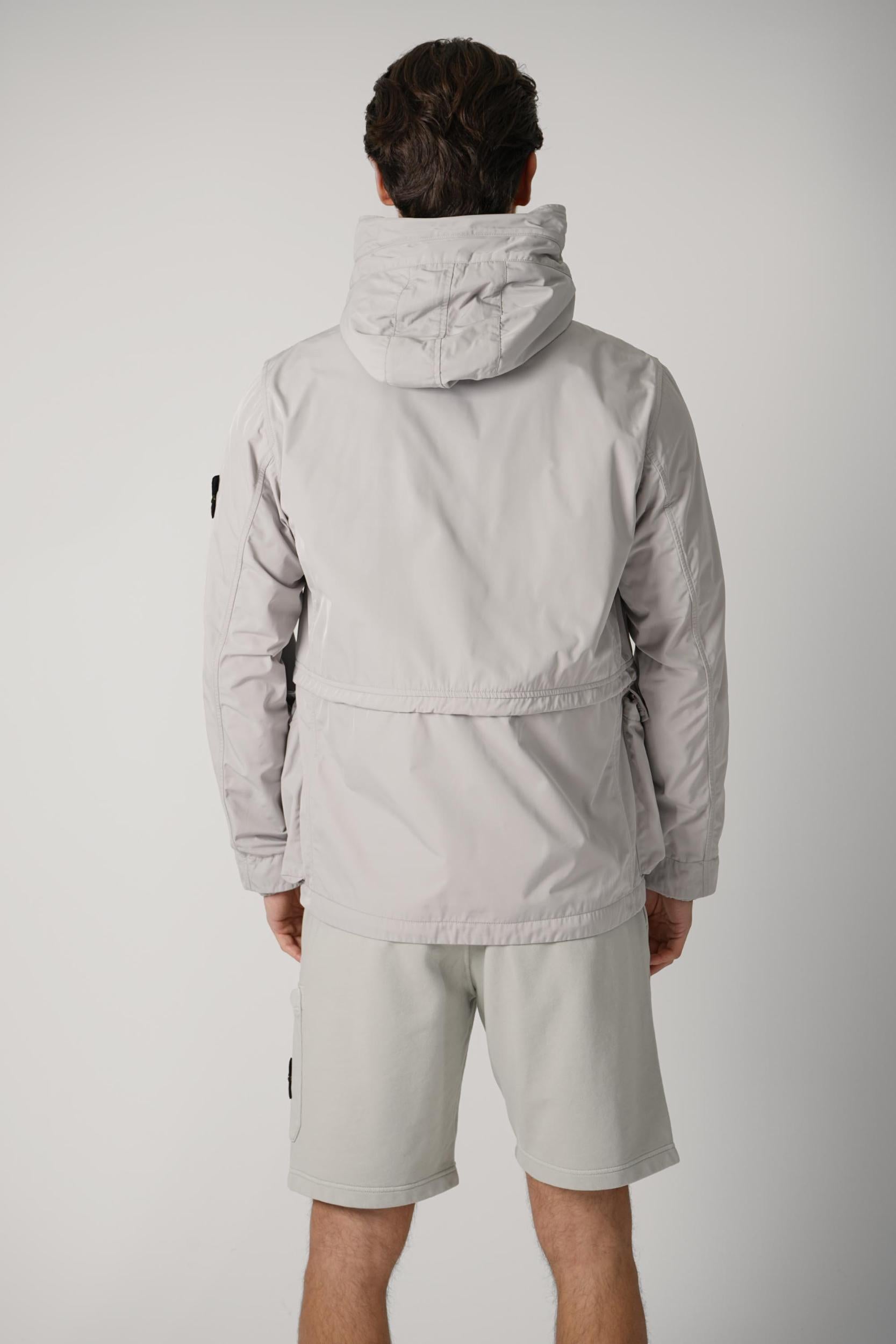 4100032 Stone Island Micro Twill Parka Grey