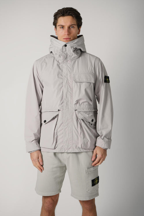 4100032 Stone Island Micro Twill Parka Grey