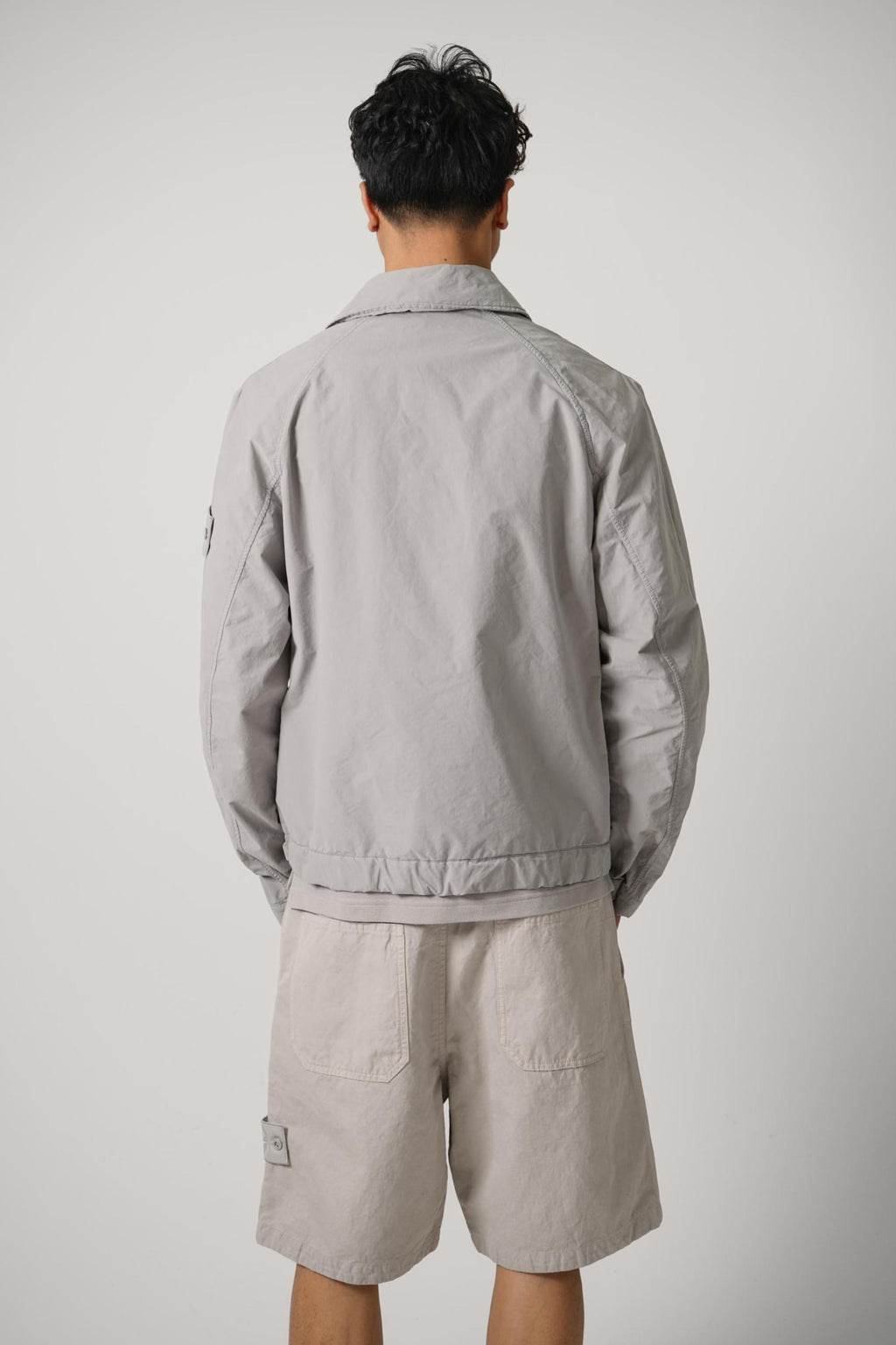 4100036 Stone Island Ghost David Light Coach Jacket Dust Grey
