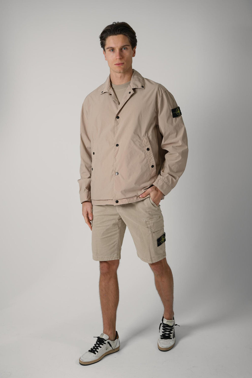 4100041 Stone Island Coach Jacket Desert